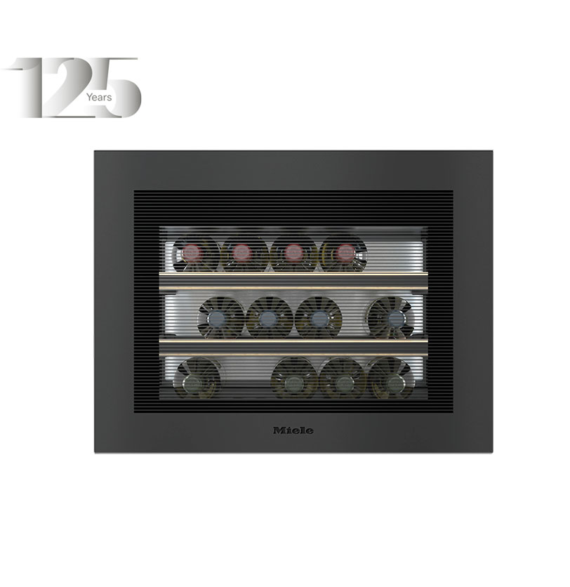 Миле Винный шкаф KWT 7112 iG 125 Gala Ed черный обсидиан матовый Miele Миле Винный шкаф KWT 7112 iG 125 Gala Ed черный обсидиан матовый Miele