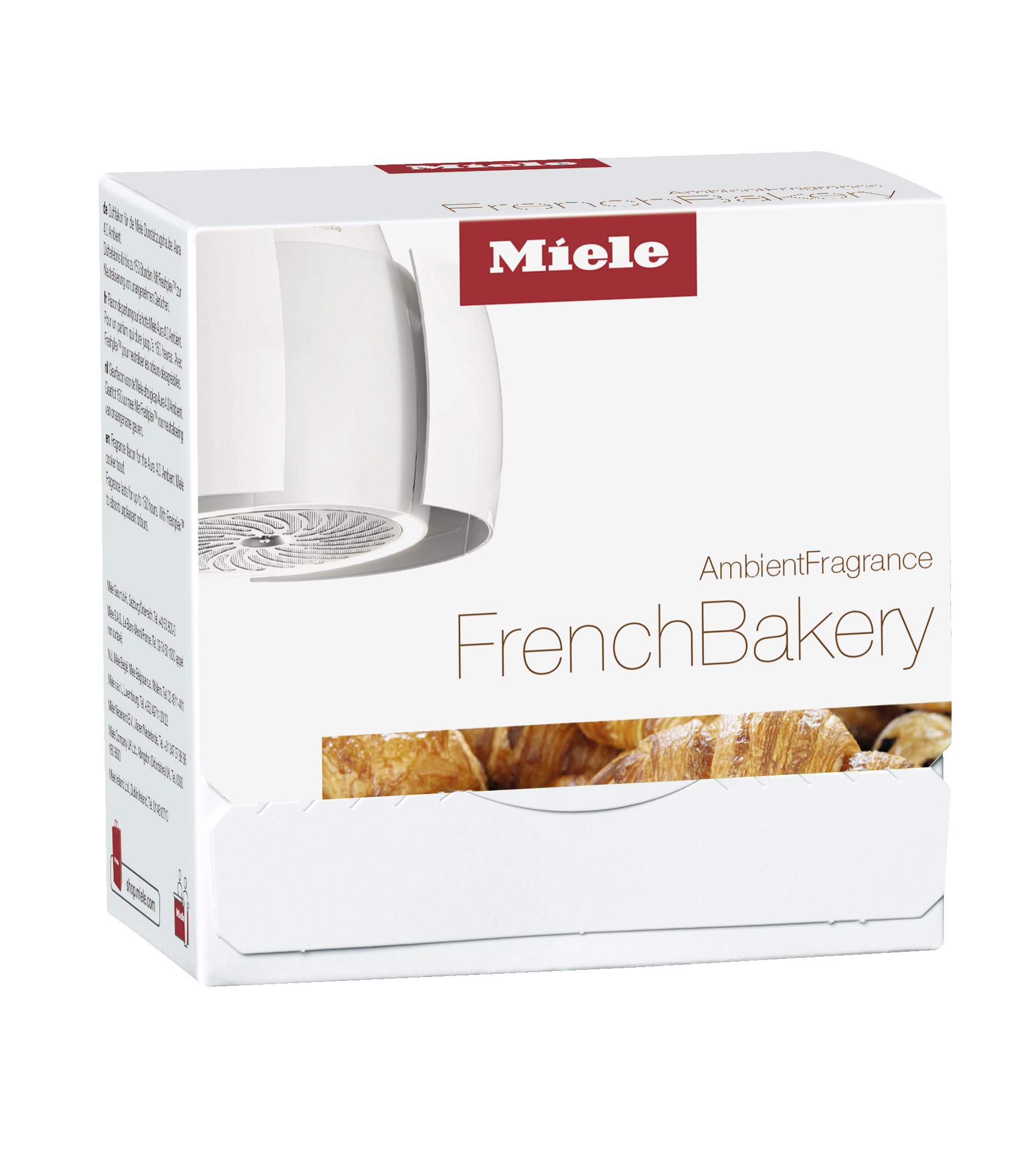 Ароматизатор для вытяжки Aura FrenchBakery AF FB 151 L Miele в официальном магазине Miele в Воронеже, доставка в пределах Воронежа и России. Артикул 11385860. Лучшие цены, самый большой каталог в России, техника в наличии, быстрая доставка. Ароматизатор для вытяжки Aura FrenchBakery AF FB 151 L Miele купить в Воронеже | Всегда в наличии! | Артикул 11385860 | Официальный сайт