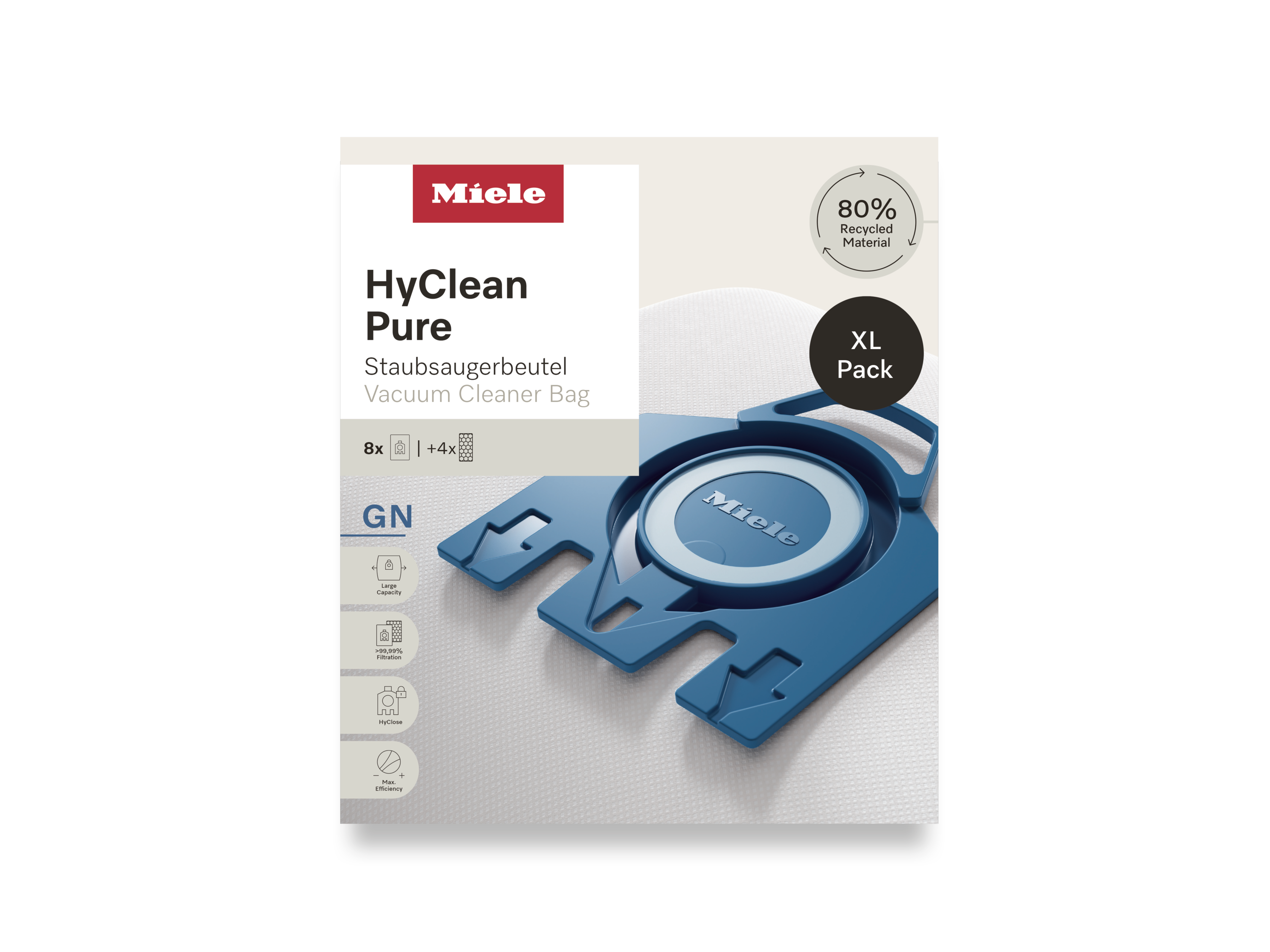 Комплект мешков-пылесборников HyClean Pure GN XL Miele в официальном магазине Miele в Воронеже, доставка в пределах Воронежа и России. Артикул 12497870. Лучшие цены, самый большой каталог в России, техника в наличии, быстрая доставка. Комплект мешков-пылесборников HyClean Pure GN XL Miele купить в Воронеже | Всегда в наличии! | Артикул 12497870 | Официальный сайт